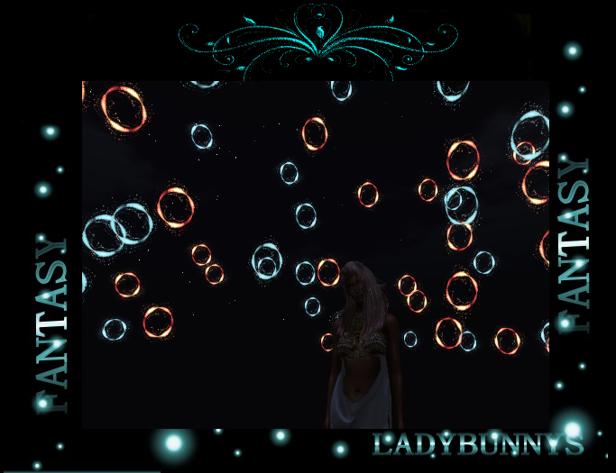 Second Life Marketplace Razzle Dazzle Starry Orbs Teal and Orange